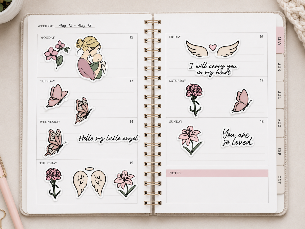 Angel Mom Sticker Sheet