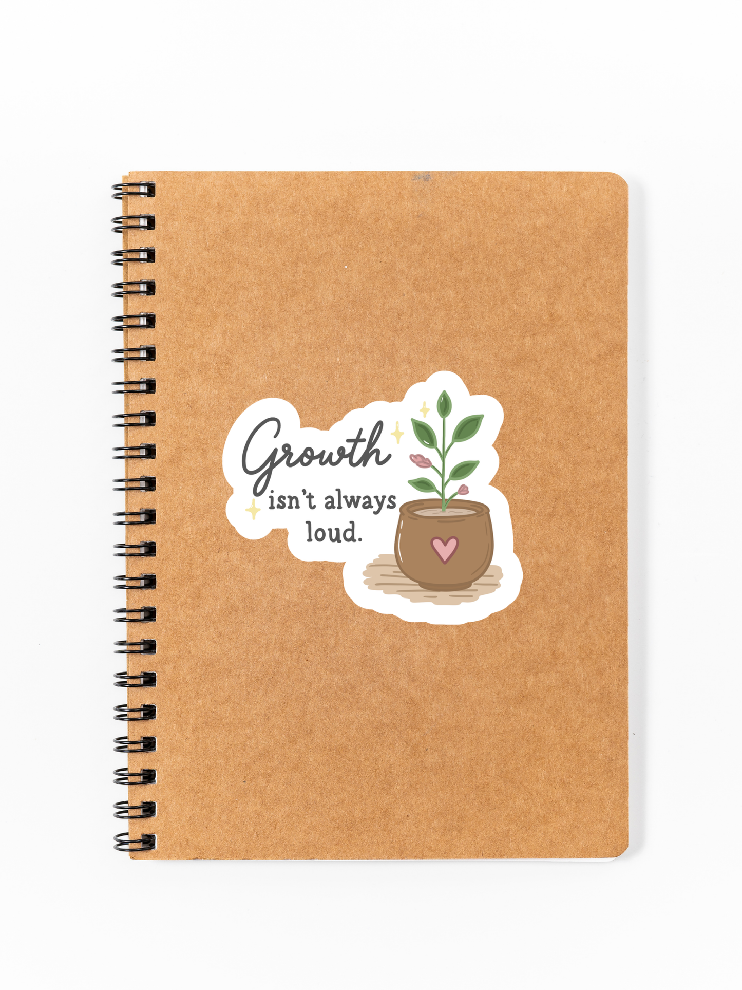 Growth Isn't Always Loud Sticker