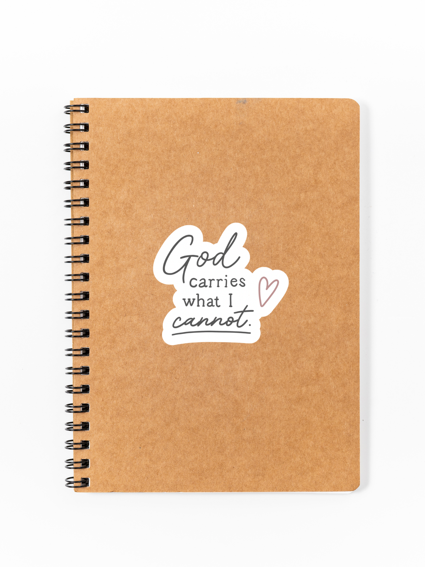 God carries What I Cannot Sticker