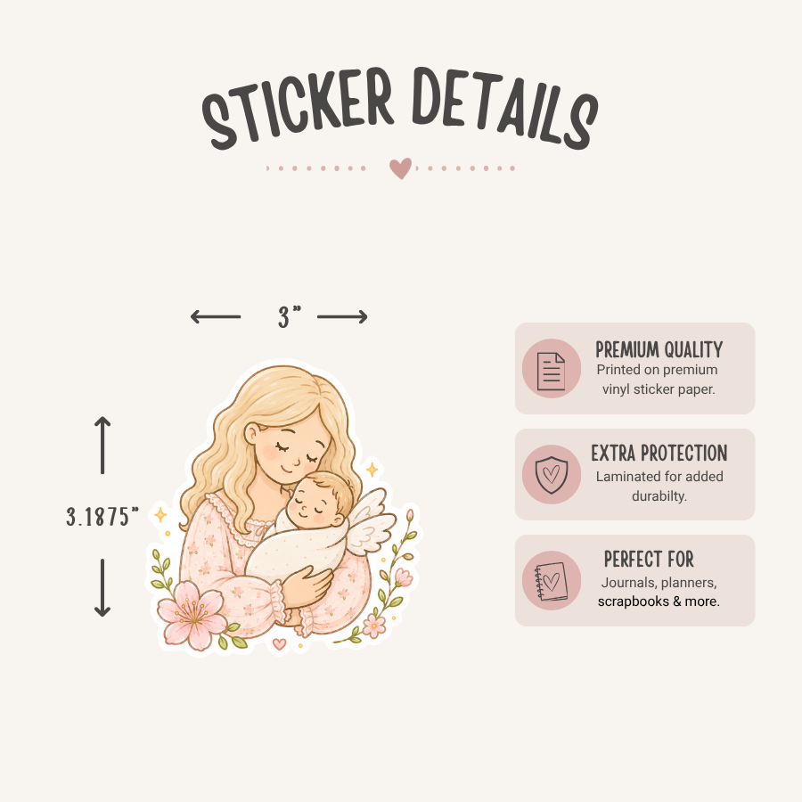 Angel Mom Sticker