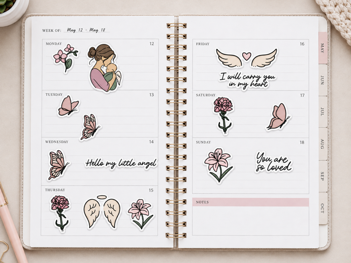 Angel Mom Sticker Sheet