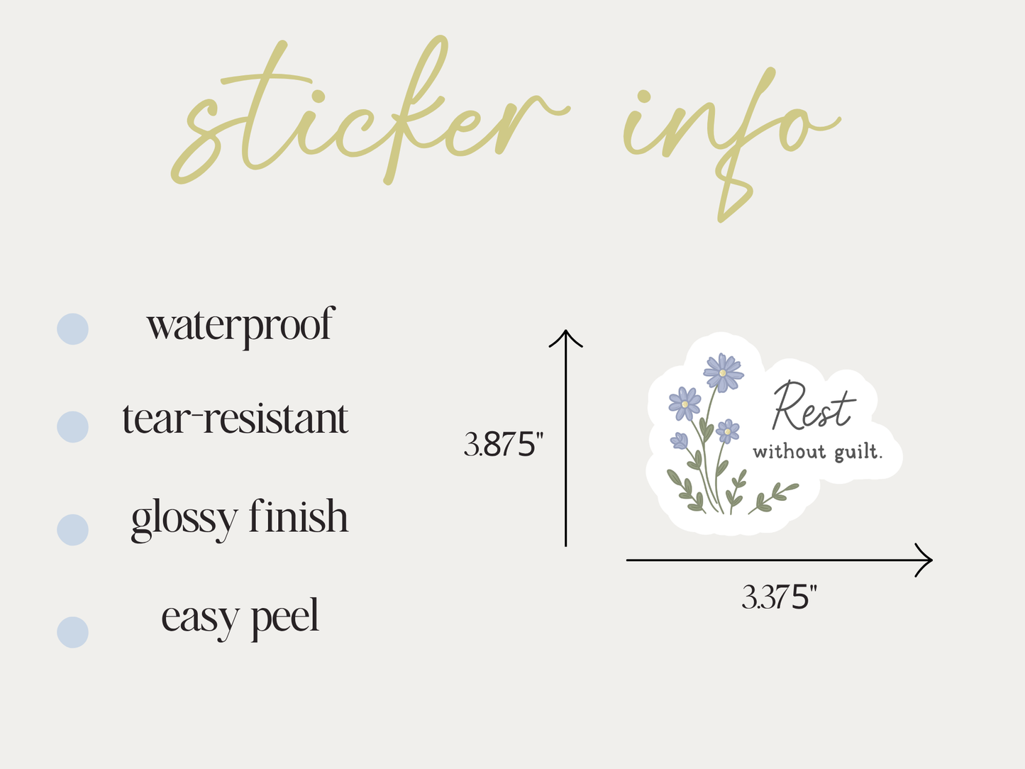 Rest Without Guilt Sticker
