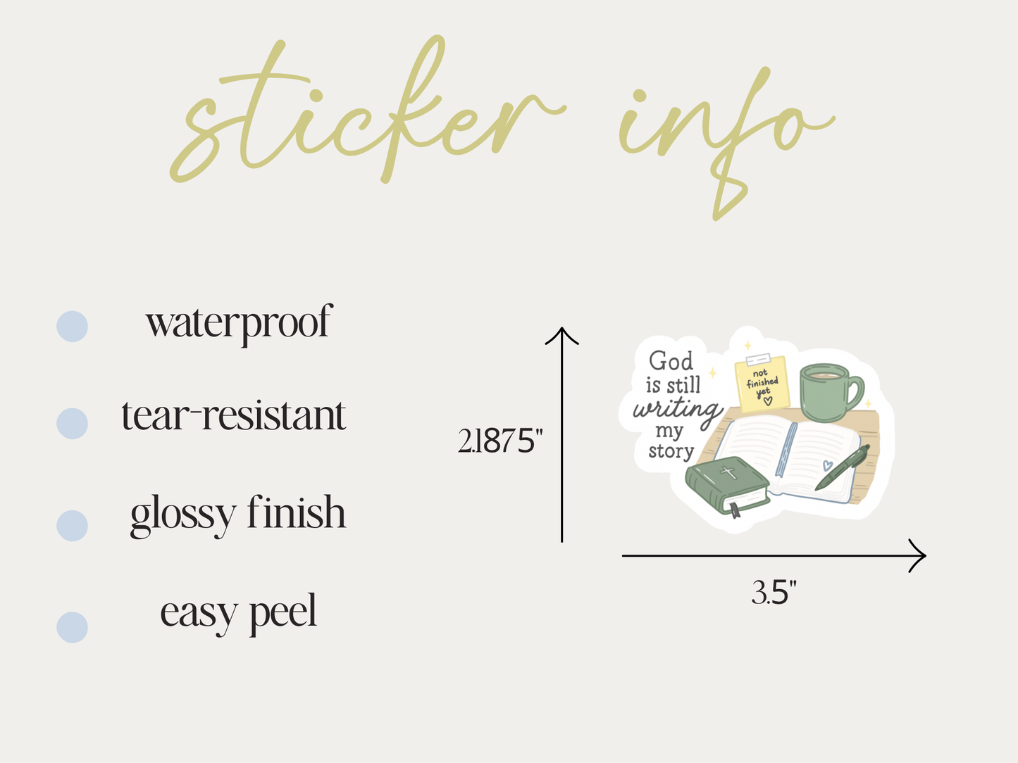 God is Sill Writing my Story Sticker