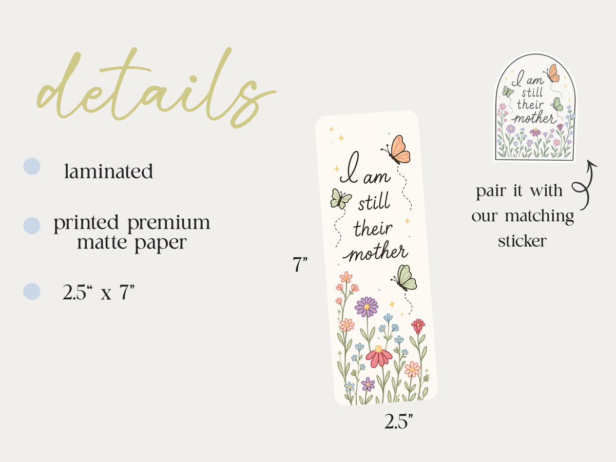 I am still their mother bookmark size information 