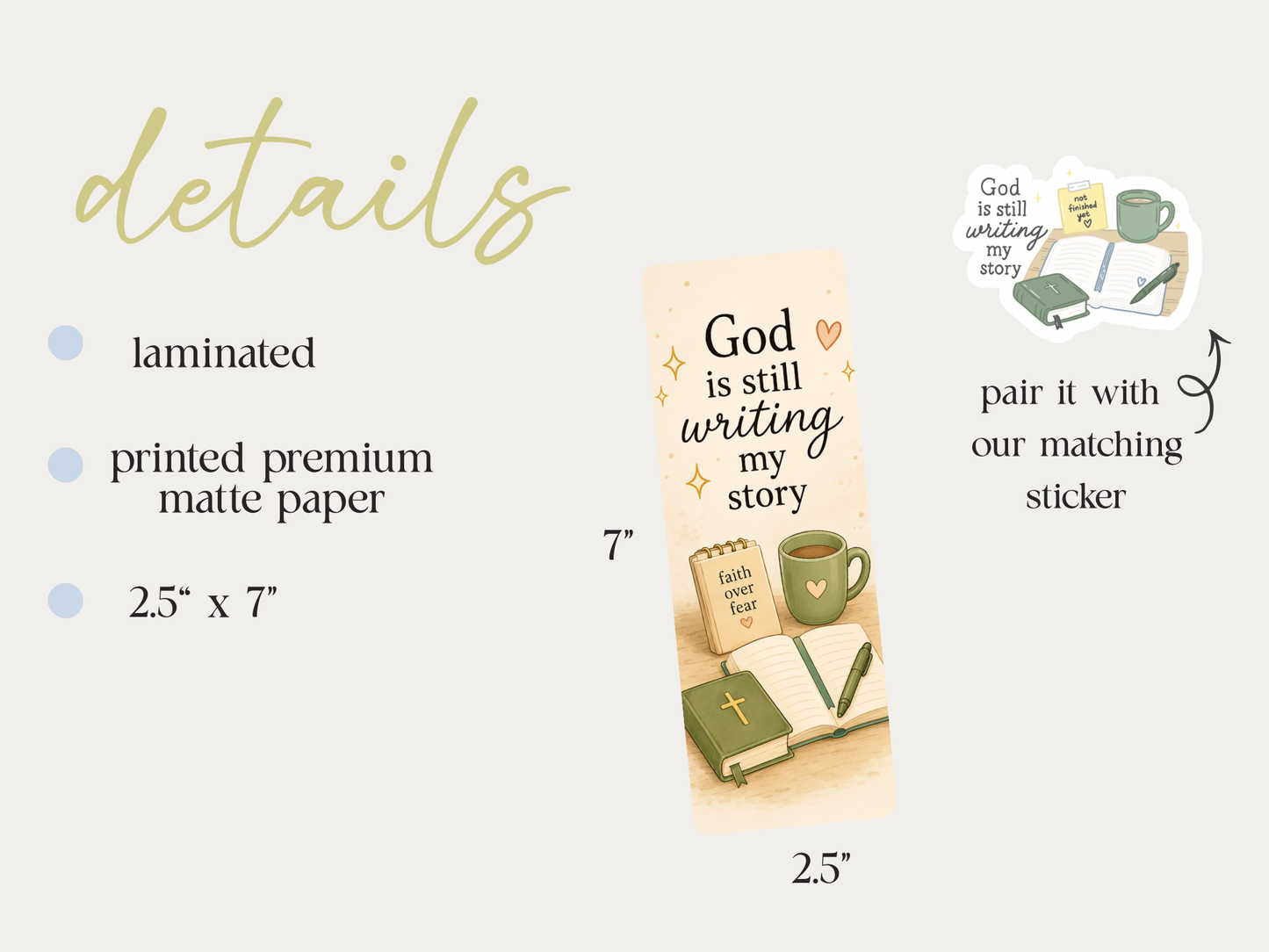 God Is Still Writing My Story Bookmark
