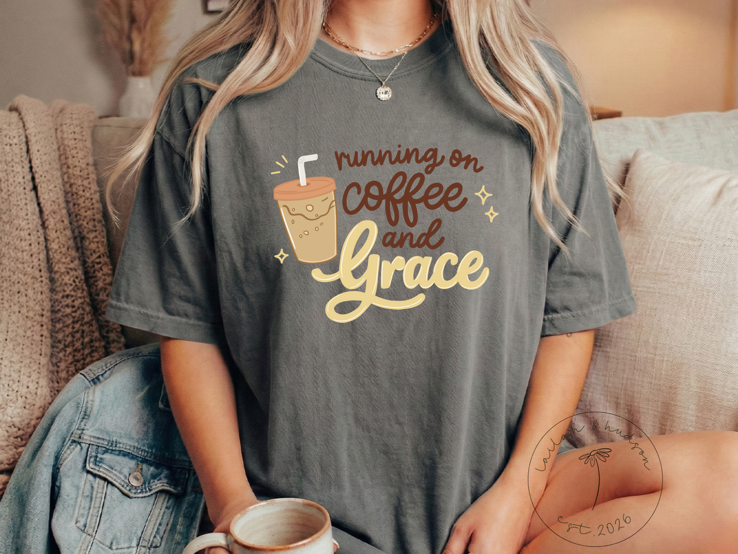 Running on Coffee & Grace - Everyday Comfort Tee