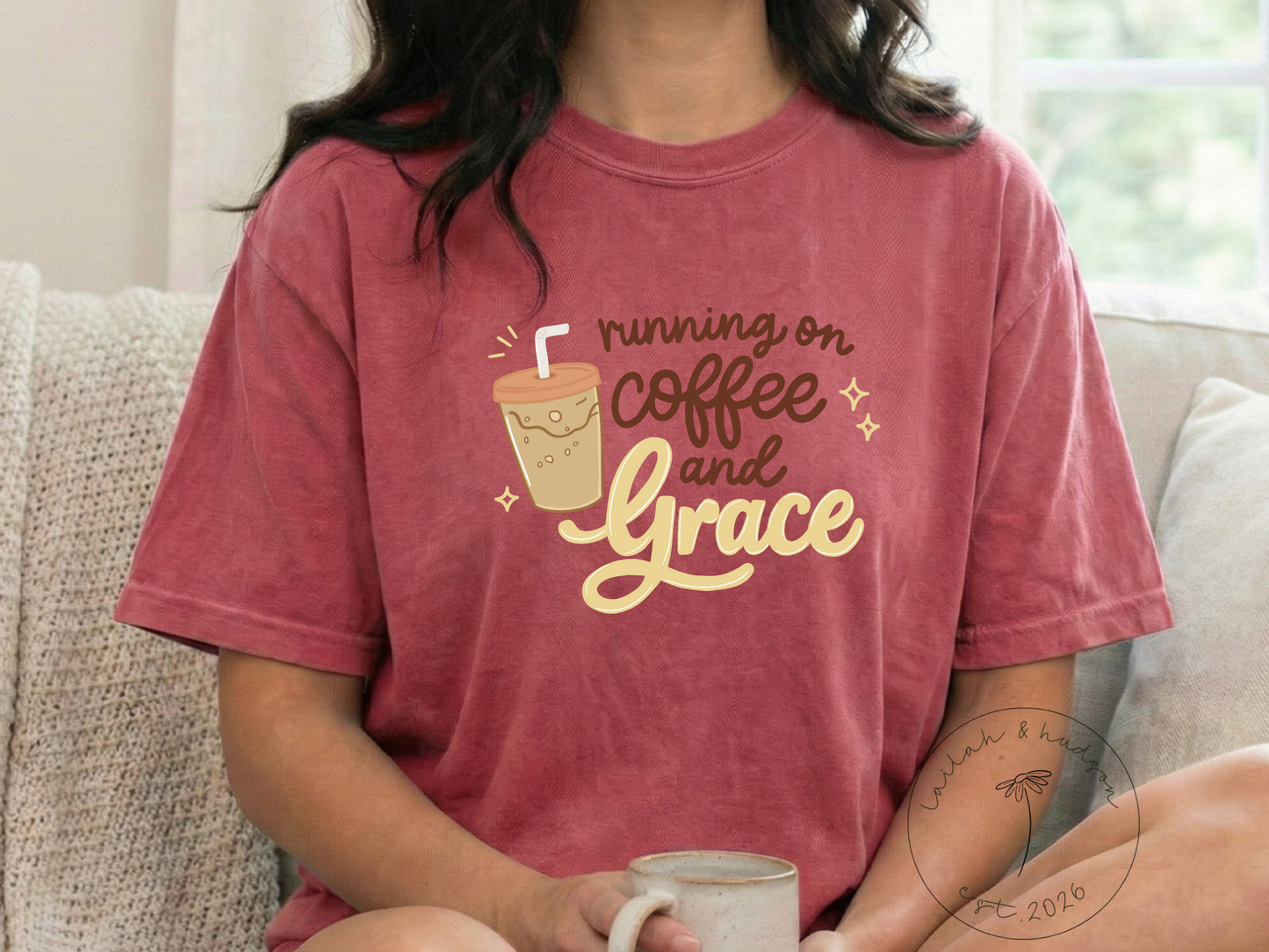 Running on Coffee & Grace - Everyday Comfort Tee