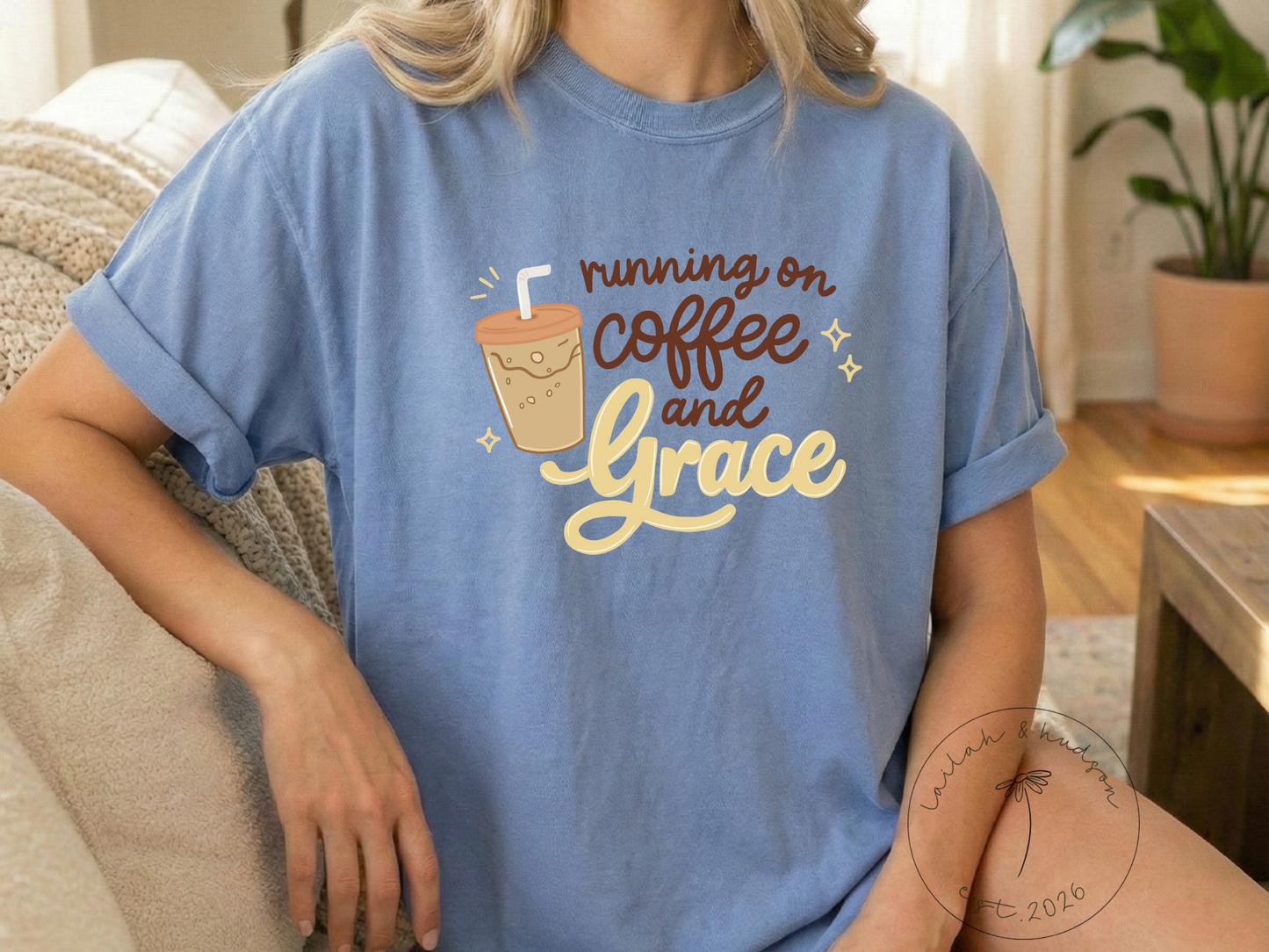 Running on Coffee & Grace - Everyday Comfort Tee