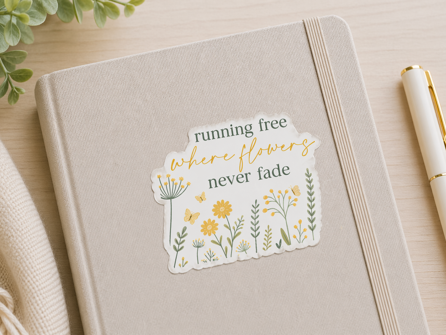 running free where flowers never fade