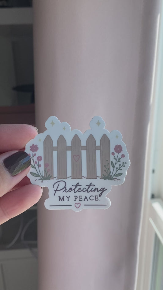 Protecting My Peace Sticker